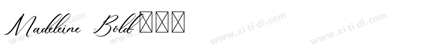 Madeleine Bold字体转换